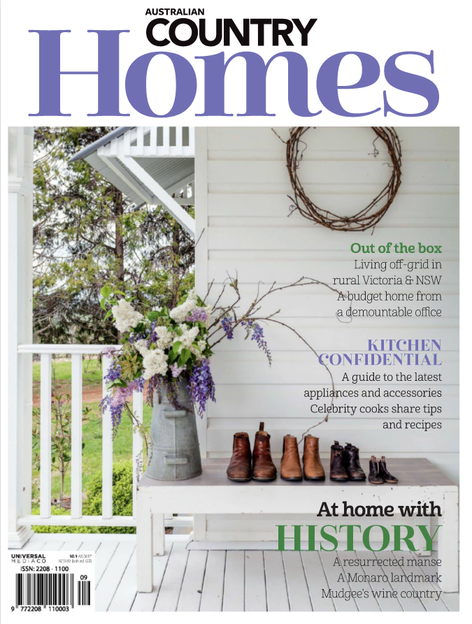 Featured in Australian Country Homes – December 2019