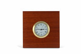Square Jarrah Desk Clock