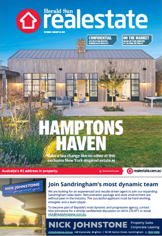 Featured in Herald Sun Home Living – 30 January 2021