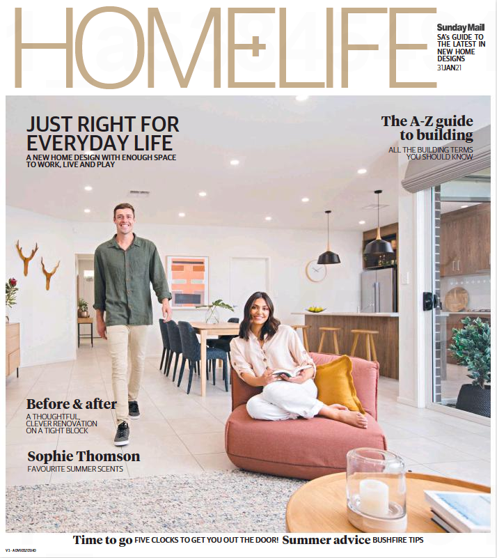 Featured in Sunday Mail Home & Life Magazine – 31 January 2021