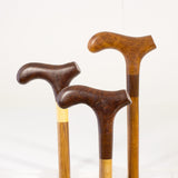 Hand-carved T-bar Handle Walking Stick