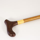 Hand-carved T-bar Handle Walking Stick