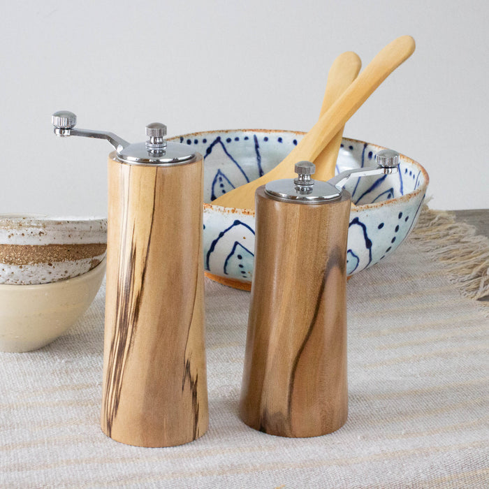 Sassafras Crank Handle Salt & Pepper Mill - Small