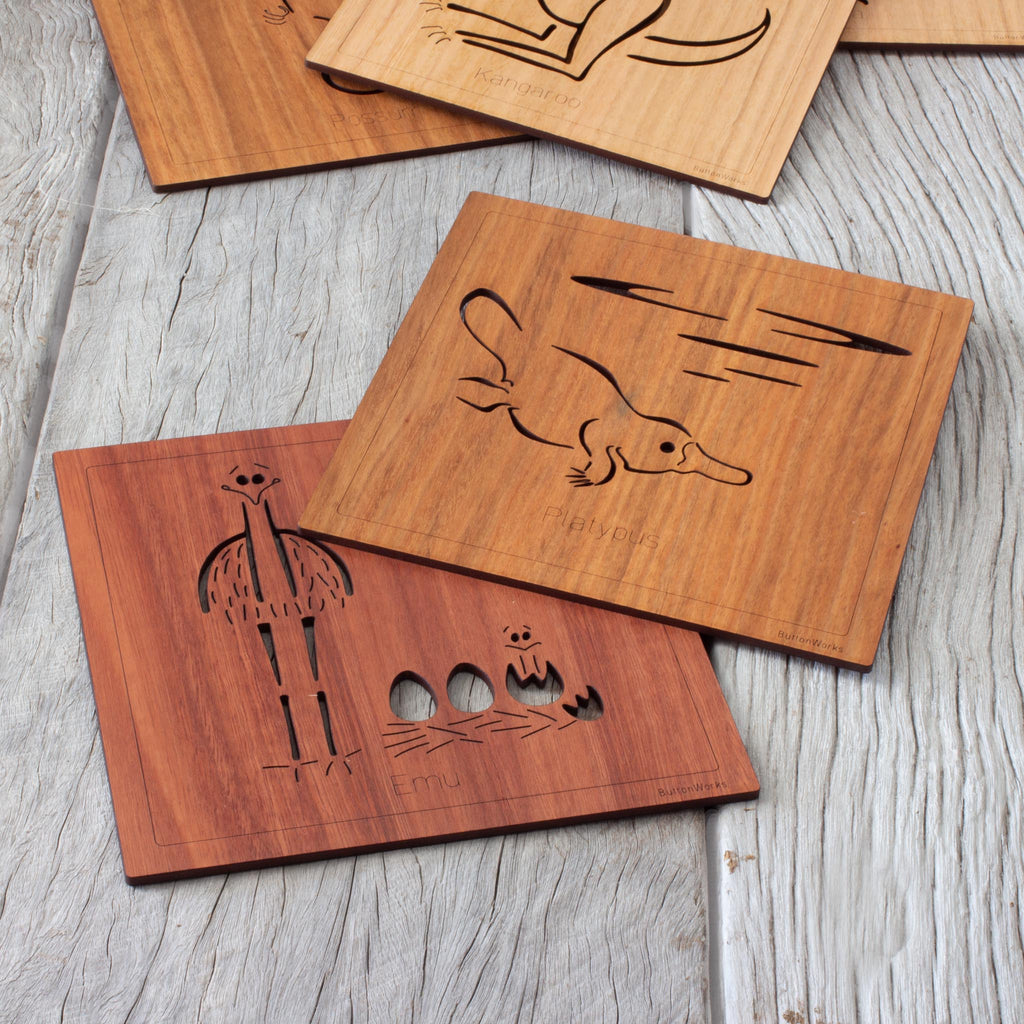 Australian Animal Placemats Australian Woodwork