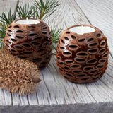 Banksia Ball Tea Light Candle Holders