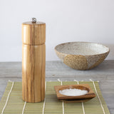 Gift Bundle: Tassie Sassafras Pepper Mill & Square Sassafras Salt Bowl