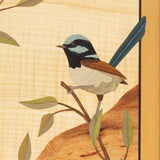 Fairy Wren Marquetry Artwork