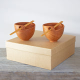 Fine Turned Silky Oak Rice Bowls