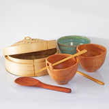 Fine Turned Silky Oak Rice Bowls