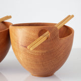 Fine Turned Silky Oak Rice Bowls