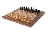 Picture of a Gecko Chessboard with Staunton chess pieces