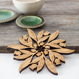 Gum Leaf Cut-Out Pot Stand