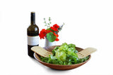 Picture of Huon Pine Salad Hands in a salad bowl with wine