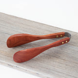 Red Hardwood Kitchen Tongs