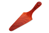 Picture of a Red Hardwood Pizza Slice on a white surface