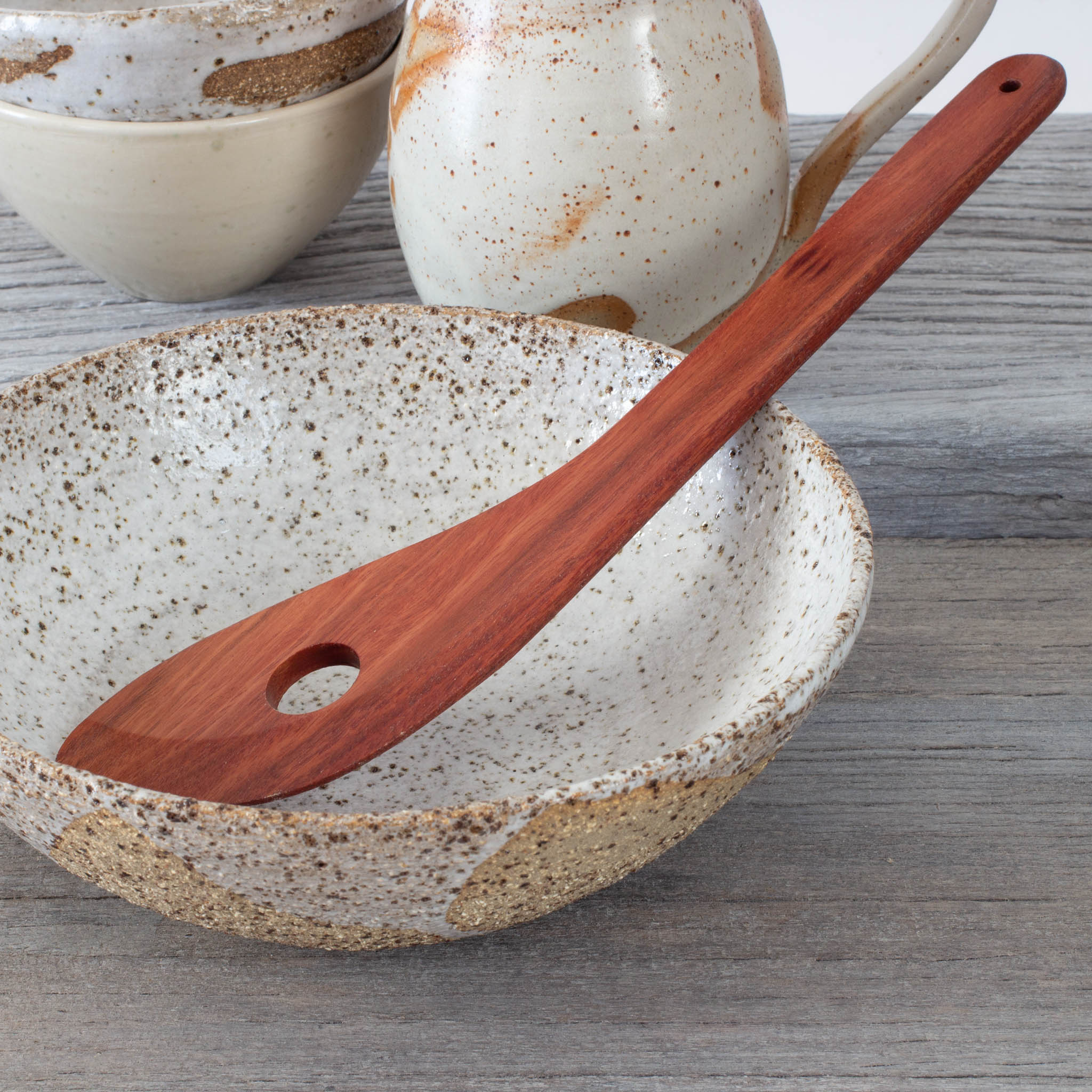 Buy Handmade Red Hardwood Spurtle Online – Australian Woodwork