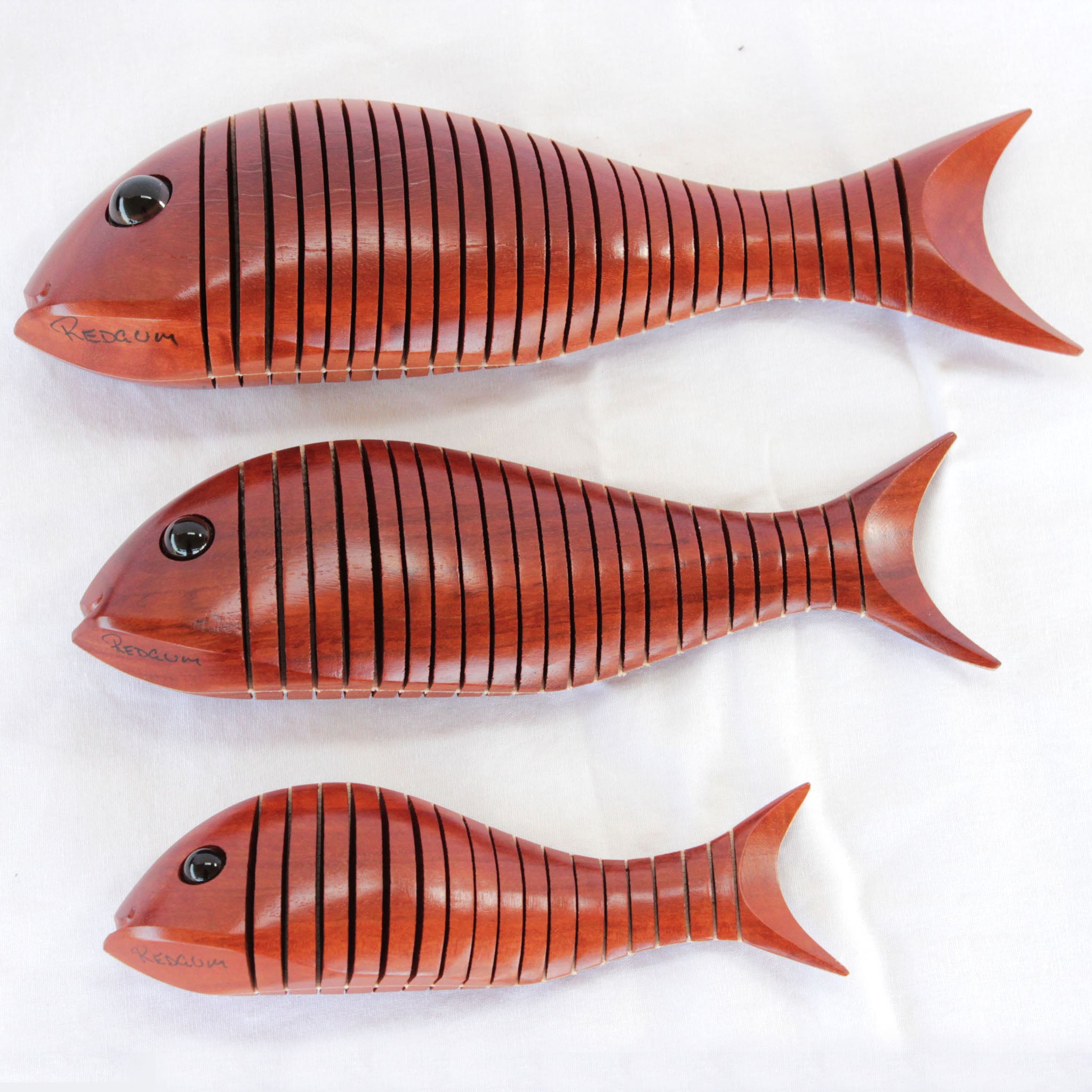 Buy Handmade Swimming Redgum Fish Online – Australian Woodwork