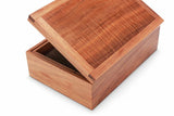 Partially open Tamar Blackwood Watch & Cufflink Box