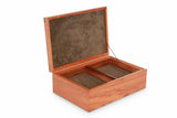 Image of an open Tamar Blackwood Watch & Cufflink Box