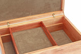Tamar Large Blackwood Jewellery Box w/ Tray interior detail  