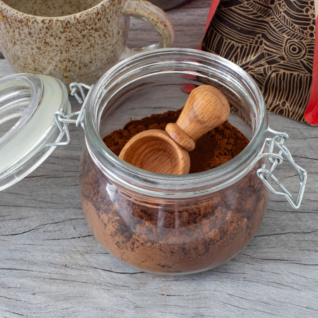 Buy Handmade Tea Caddy and Coffee Jar Scoop Online Australian Woodwork