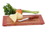 Picture of a Tub Cheeseboard with a cheese wedge and knife