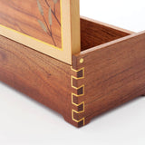 Yellow Butterfly Marquetry Box
